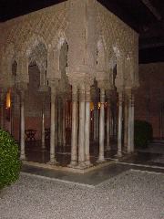 Leads to a fountain.