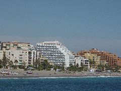 Almunecar.  The beach is lined for miles!