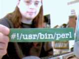 Photo of sticker: #!/usr/bin/perl